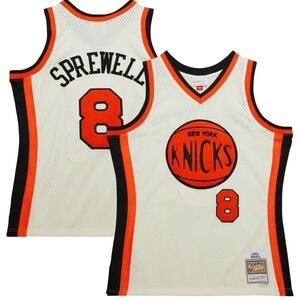 Mitchell Ness Latrell Sprewell New York Knicks Hardwood‎ Classics Jersey Mens L